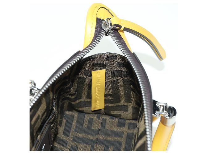 FENDI x FRGMT x POKMON Zucca Canvas By The Way Mini Dragonite Auth 167297SM Marrone Nero - vista 25