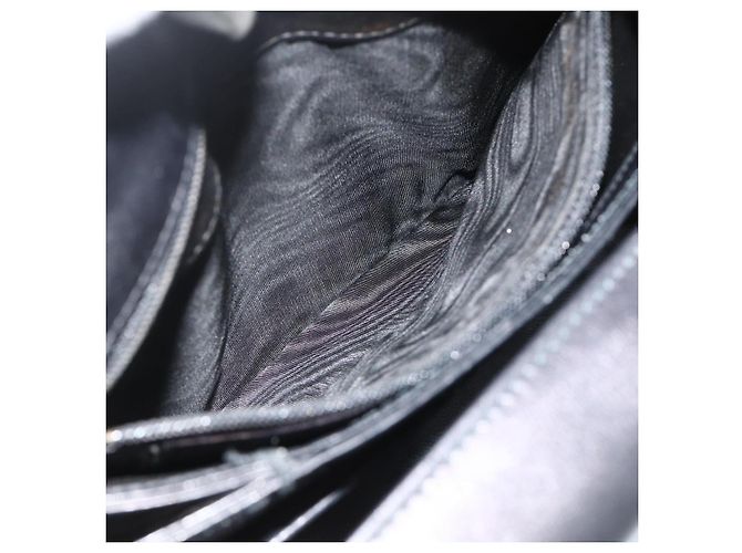 Borsa GUCCI in pelle nera e oro Auth ka4348 Nero D'oro - vista 12