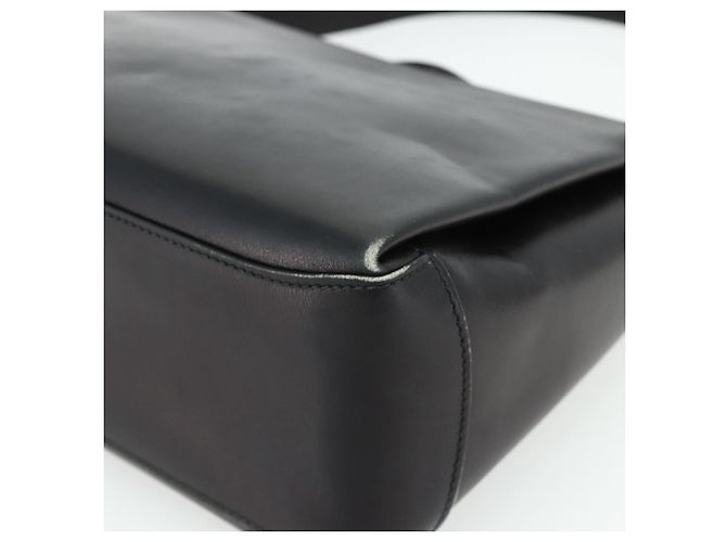 Borsa GUCCI in pelle nera e oro Auth ka4348 Nero D'oro - vista 14