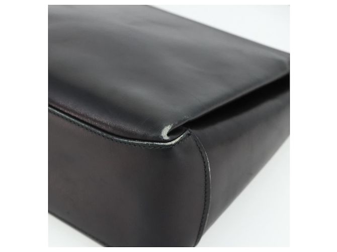 Borsa GUCCI in pelle nera e oro Auth ka4348 Nero D'oro - vista 16