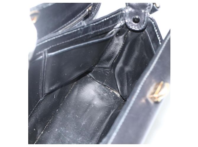 Borsa GUCCI in pelle nera e oro Auth ka4348 Nero D'oro - vista 17