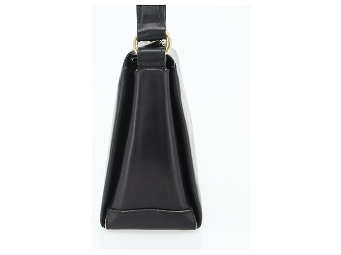 Borsa GUCCI in pelle nera e oro Auth ka4348 Nero D'oro - vista 3