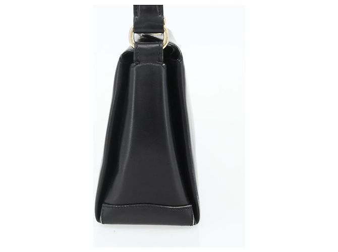 Borsa GUCCI in pelle nera e oro Auth ka4348 Nero D'oro - vista 4