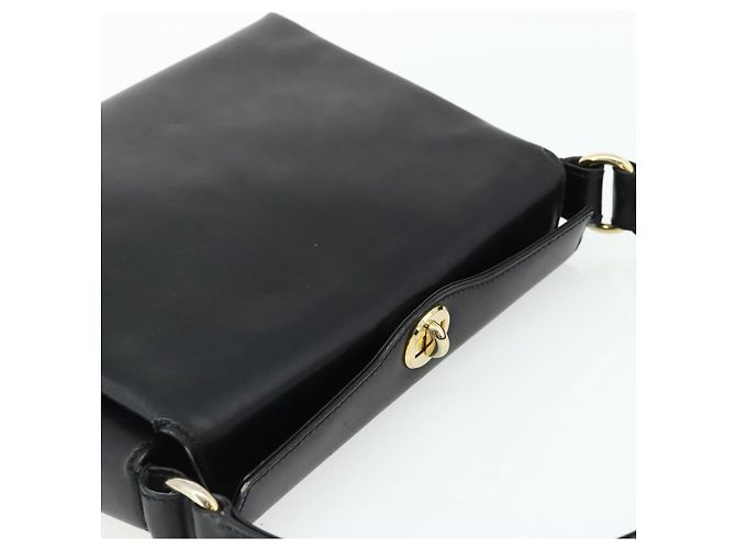 Borsa GUCCI in pelle nera e oro Auth ka4348 Nero D'oro - vista 6
