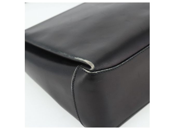 Borsa GUCCI in pelle nera e oro Auth ka4348 Nero D'oro - vista 9