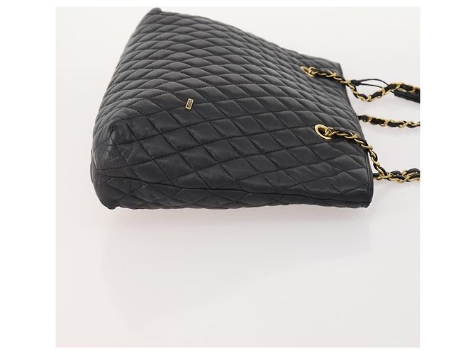 BALLY Chain Shoulder Bag Canvas Leather 3 Set Beige Black Auth bs32600 Schwarz - Ansicht 12