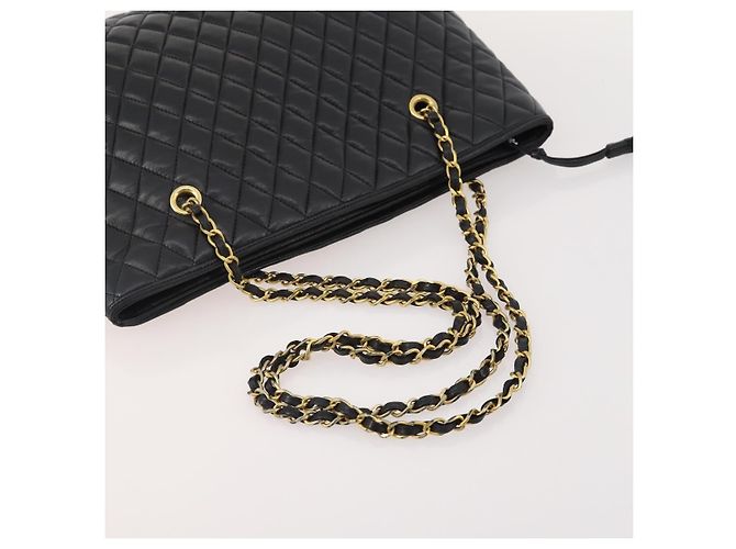 BALLY Chain Shoulder Bag Canvas Leather 3 Set Beige Black Auth bs32600 Schwarz - Ansicht 13