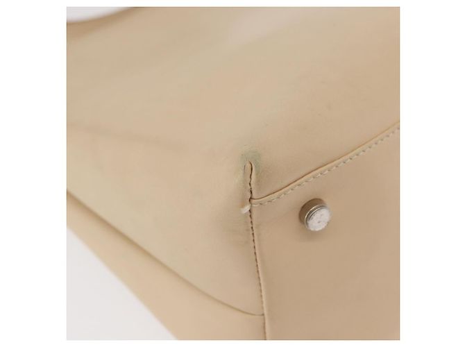 Borsa Salvatore Ferragamo Gancini in pelle 2way Beige Argento Auth BA12510 - vista 16