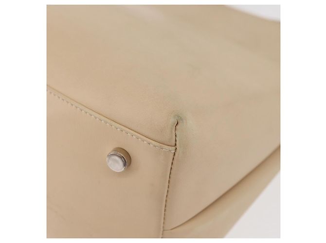 Borsa Salvatore Ferragamo Gancini in pelle 2way Beige Argento Auth BA12510 - vista 17