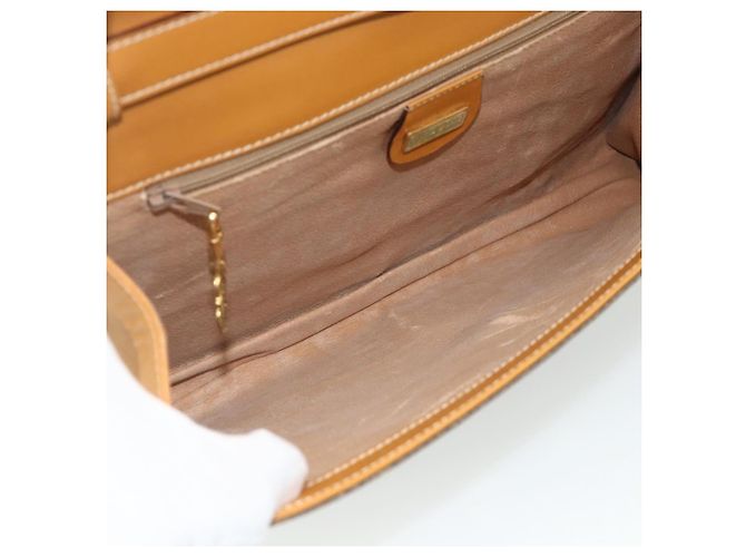 Sac à bandoulière GUCCI en PVC et cuir Beige Or 004 112 0289 Auth am11603 Doré - vue 10