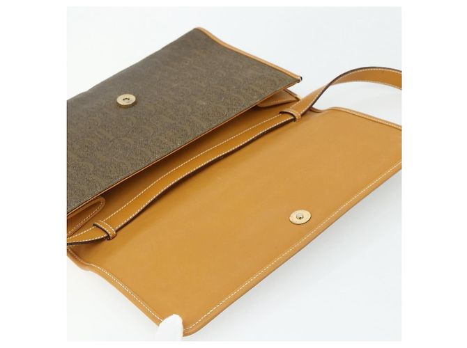 Sac à bandoulière GUCCI en PVC et cuir Beige Or 004 112 0289 Auth am11603 Doré - vue 17