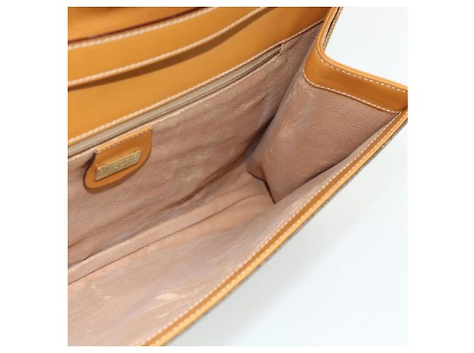 Sac à bandoulière GUCCI en PVC et cuir Beige Or 004 112 0289 Auth am11603 Doré - vue 19