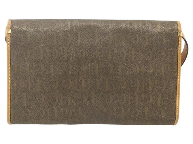 Sac à bandoulière GUCCI en PVC et cuir Beige Or 004 112 0289 Auth am11603 Doré - vue 2