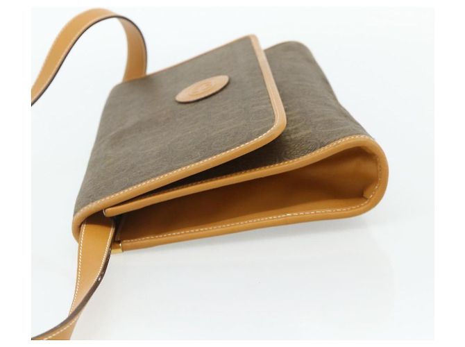 Sac à bandoulière GUCCI en PVC et cuir Beige Or 004 112 0289 Auth am11603 Doré - vue 3