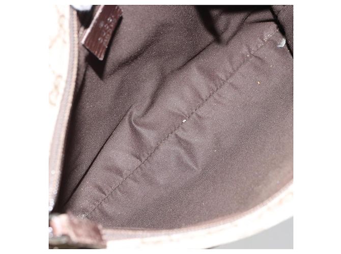 Borsa a tracolla GUCCI GG Supreme PVC Beige Argento 141626 Auth ka4329 - vista 10