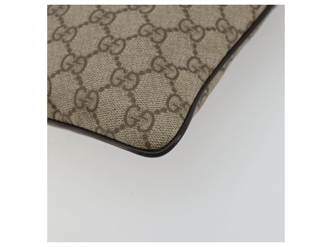 Borsa a tracolla GUCCI GG Supreme PVC Beige Argento 141626 Auth ka4329 - vista 14