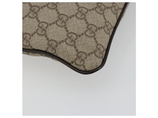 Borsa a tracolla GUCCI GG Supreme PVC Beige Argento 141626 Auth ka4329 - vista 17