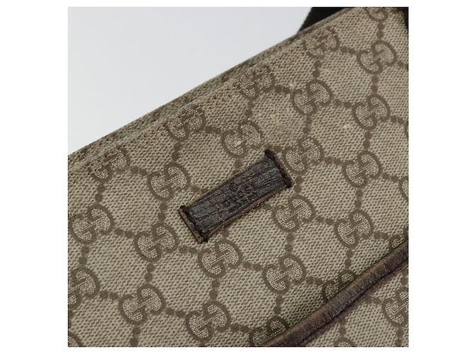 Borsa a tracolla GUCCI GG Supreme PVC Beige Argento 141626 Auth ka4329 - vista 18