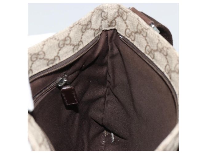 Borsa a tracolla GUCCI GG Supreme PVC Beige Argento 141626 Auth ka4329 - vista 20