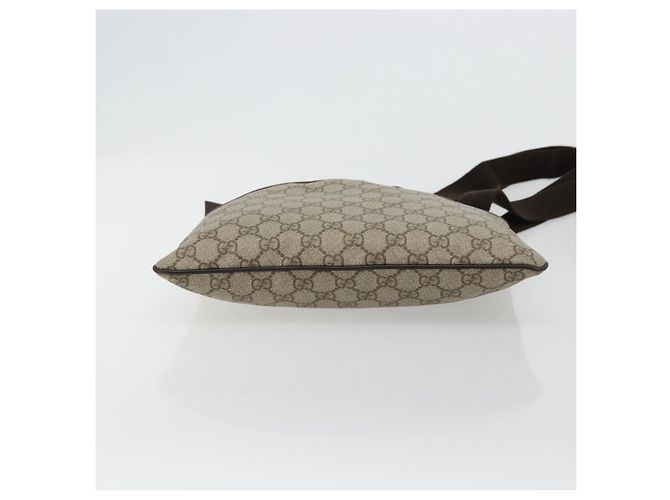 Borsa a tracolla GUCCI GG Supreme PVC Beige Argento 141626 Auth ka4329 - vista 5