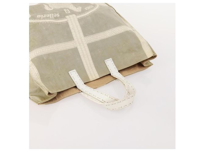 Pequin FENDI Pecan Canvas Tasche beschichtete Canvas 2 Set Grau Schwarz Braun Auth bs34778 - Ansicht 5
