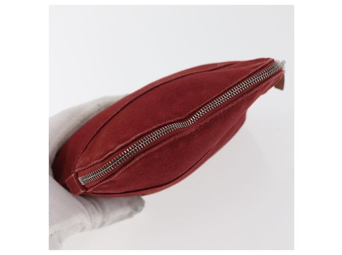 Hermès HERMES Bolide Pouch cotton 2 Set Red Auth ti3937 Rosso - vista 12