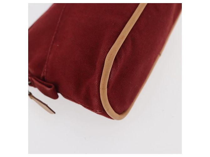 Hermès HERMES Bolide Pouch cotton 2 Set Red Auth ti3937 Rosso - vista 14