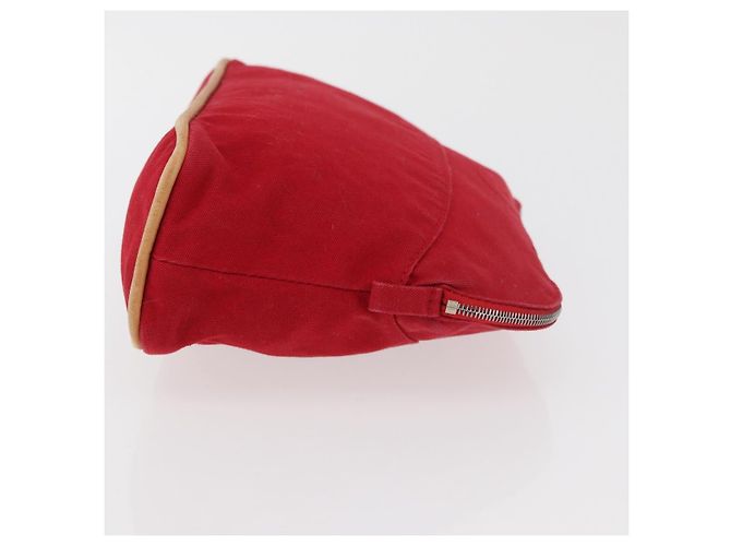 Hermès HERMES Bolide Pouch cotton 2 Set Red Auth ti3937 Rosso - vista 4