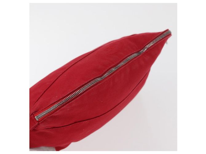 Hermès HERMES Bolide Pouch cotton 2 Set Red Auth ti3937 Rosso - vista 5