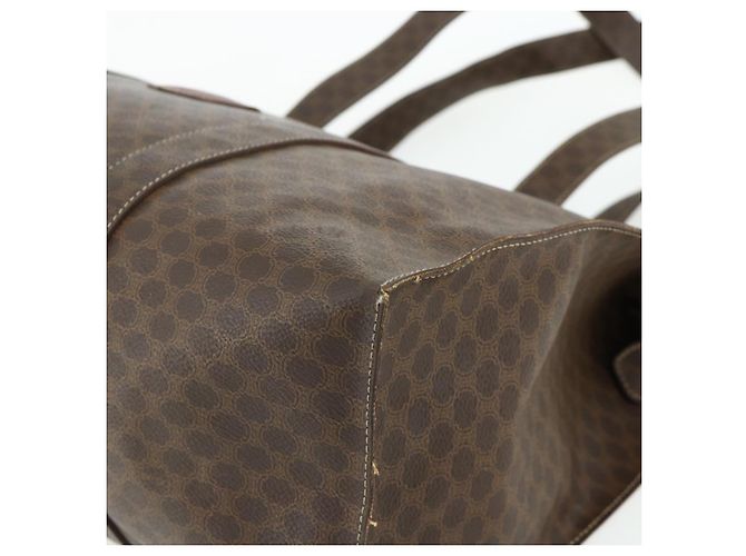 Céline CELINE Macadam Canvas Tote Bag aus PVC und Leder Braun Gold Authentisch 178303 - Ansicht 14