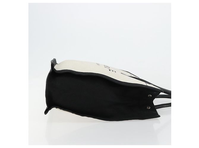 Bolso SAINT LAURENT de lona beige plata Auth 179238A - vista 3
