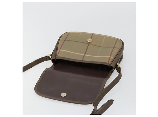 Borsa a tracolla Burberrys Nova Check in tela beige e oro Auth mr2457 D'oro - vista 10