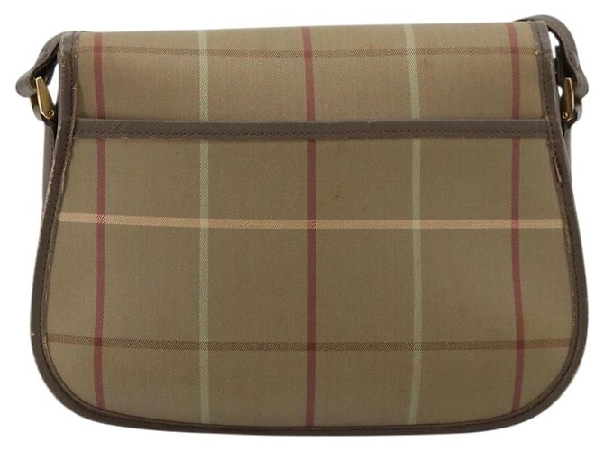 Borsa a tracolla Burberrys Nova Check in tela beige e oro Auth mr2457 D'oro - vista 2