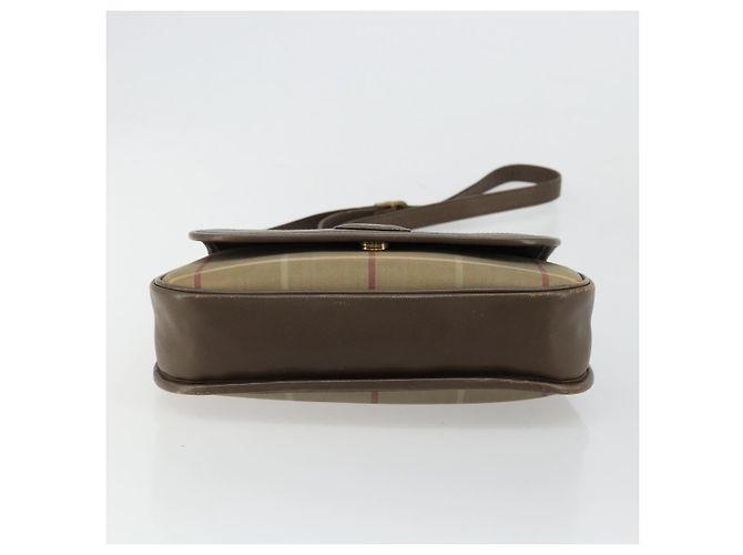 Borsa a tracolla Burberrys Nova Check in tela beige e oro Auth mr2457 D'oro - vista 5