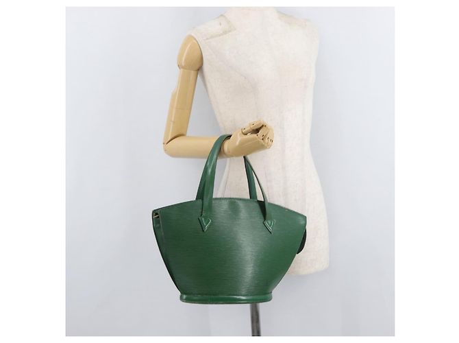 LOUIS VUITTON Borsa Epi Saint Jacques Verde M52274 LV Auth ti3917 - vista 22