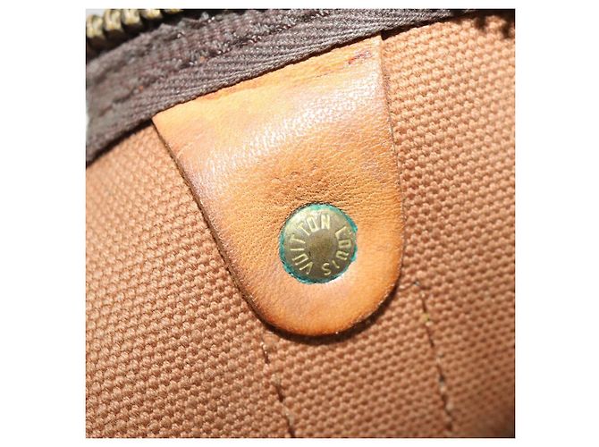 LOUIS VUITTON Borsa Boston Monogram Keepall 55 M41424 LV Auth 176942 Monogramma - vista 11