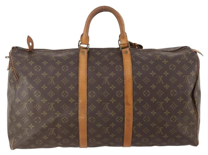 LOUIS VUITTON Borsa Boston Monogram Keepall 55 M41424 LV Auth 176942 Monogramma - vista 2
