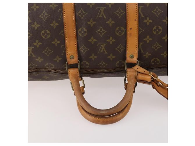 LOUIS VUITTON Borsa Boston Monogram Keepall 55 M41424 LV Auth 176942 Monogramma - vista 7