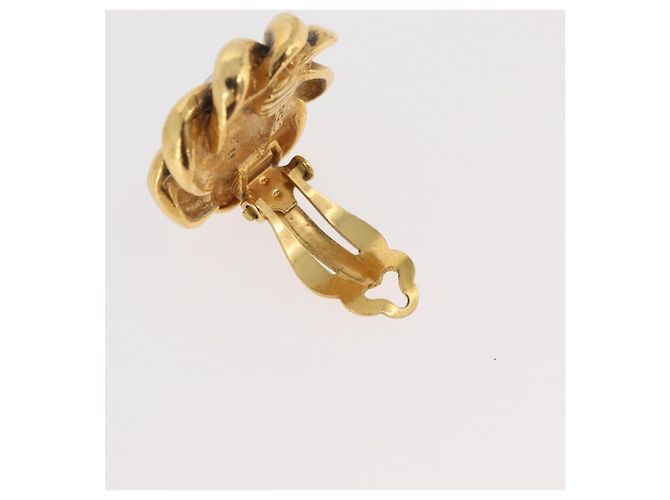 CHANEL Ohrringe Metall Gold CC Auth 178396 Golden - Ansicht 5