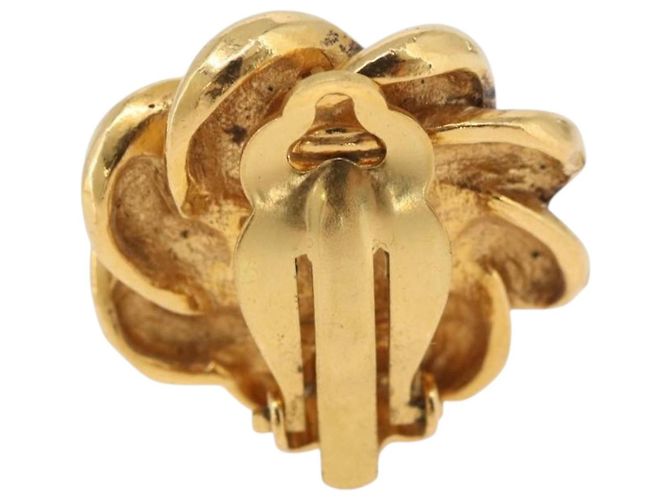 CHANEL Ohrringe Metall Gold CC Auth 178396 Golden - Ansicht 8