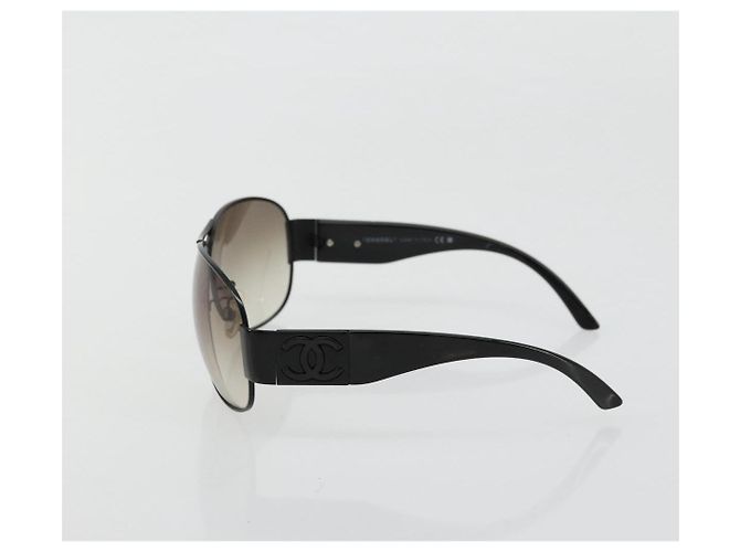 Occhiali da sole CHANEL plastica Black 4128 CC Auth hk3744A Nero - vista 4