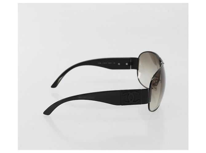 Occhiali da sole CHANEL plastica Black 4128 CC Auth hk3744A Nero - vista 5