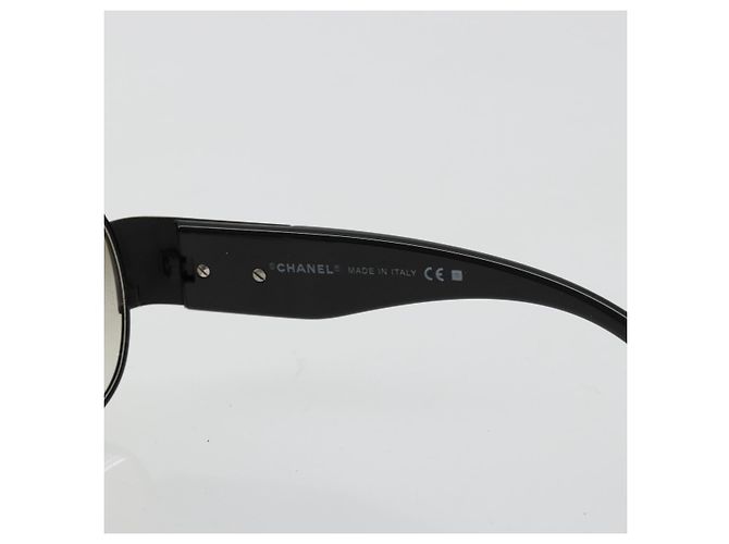 Occhiali da sole CHANEL plastica Black 4128 CC Auth hk3744A Nero - vista 9