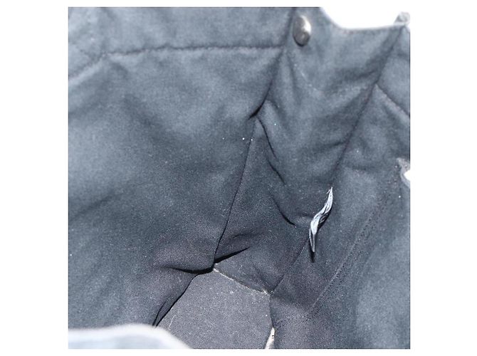 Hermès HERMES Fourre Tout MM Tote Bag cotone Nero Auth ti3923A - vista 17