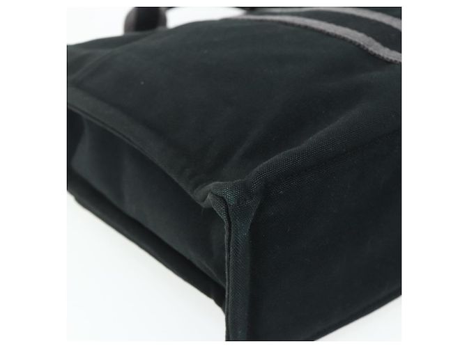 Hermès HERMES Fourre Tout MM Tote Bag cotone Nero Auth ti3923A - vista 9
