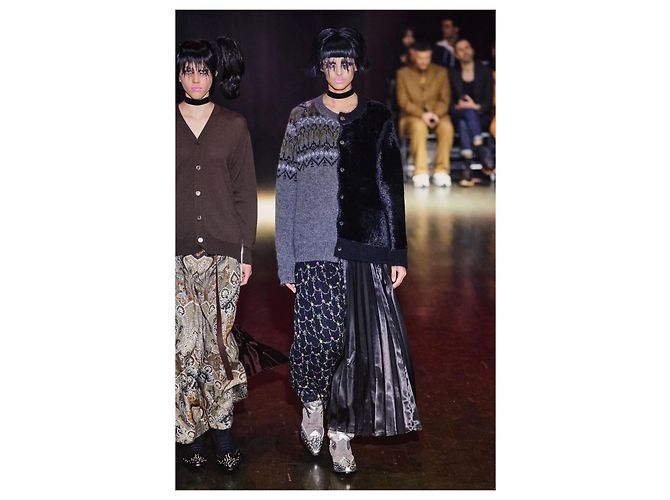 Junya Watanabe x Comme des Garçons Maxirock Schwarz Mehrfarben - Ansicht 2