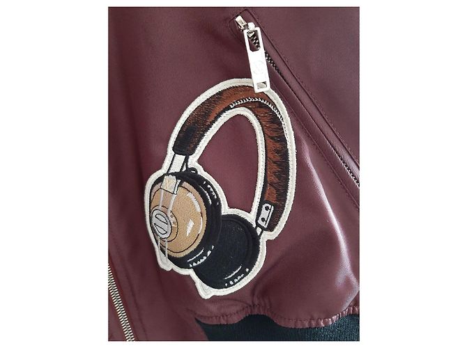 Giacca Bomber Louis Vuitton Donna Nero Bianco Bordò - vista 4