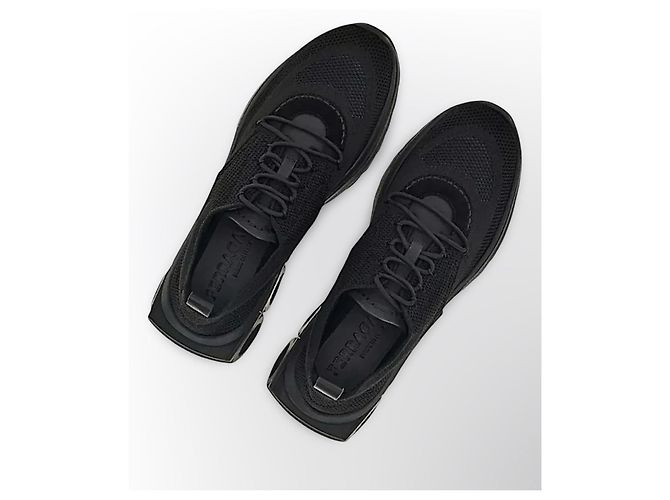 Sneakers Salvatore Ferragamo Gancini in Nylon - Nero - vista 11