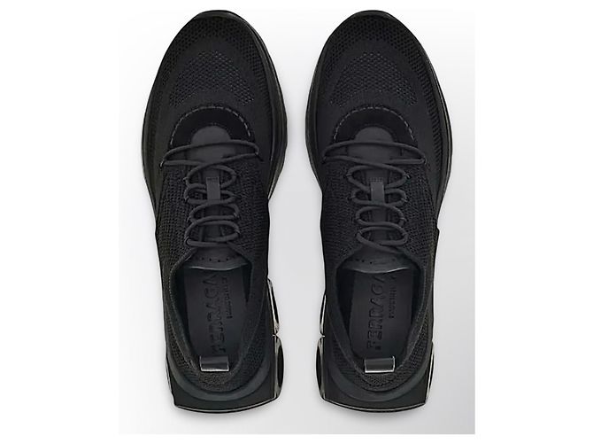 Sneakers Salvatore Ferragamo Gancini in Nylon - Nero - vista 16