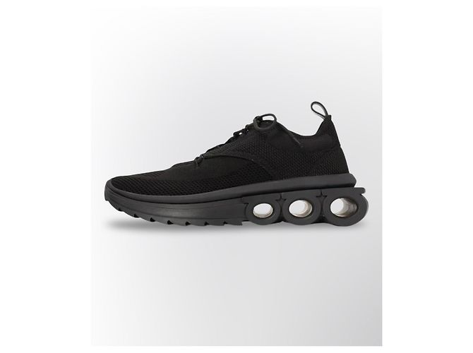 Sneakers Salvatore Ferragamo Gancini in Nylon - Nero - vista 18